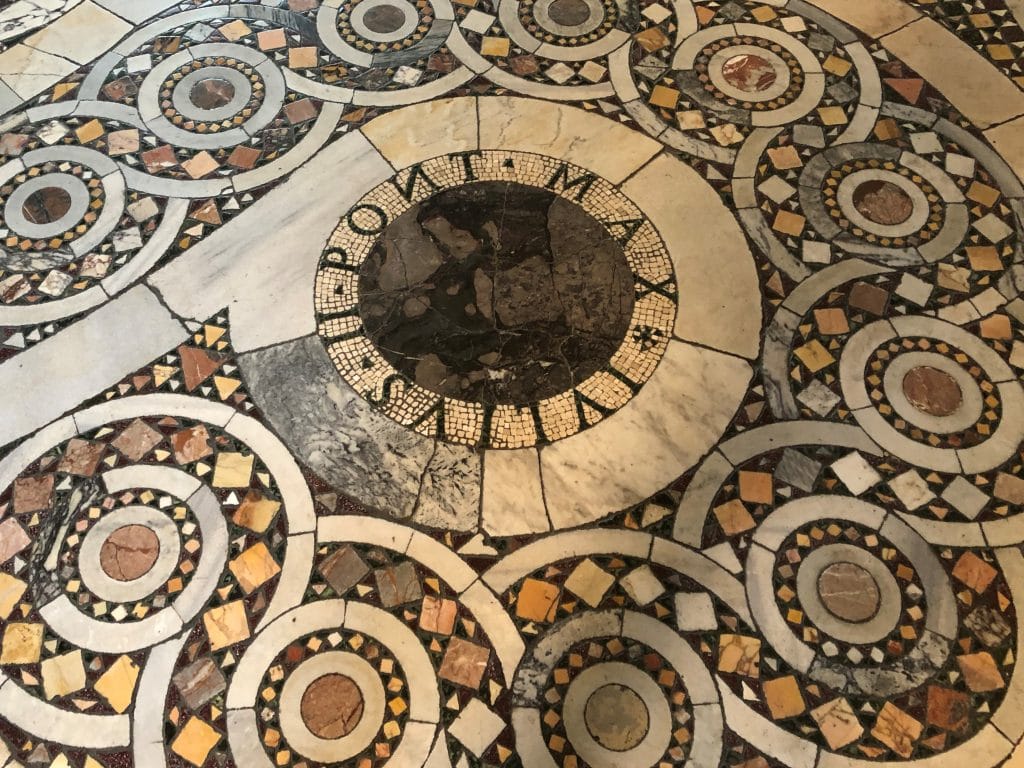 Example of Cosmati style floor tile work.