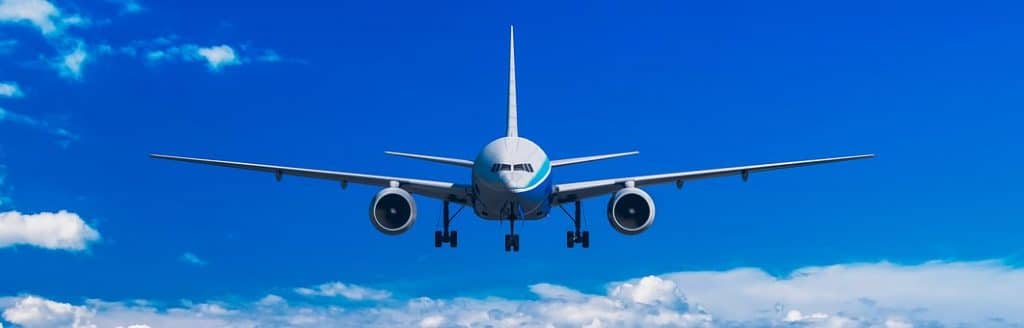 Plane flying.