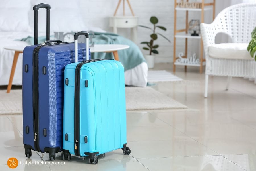 Luggage in Airbnb