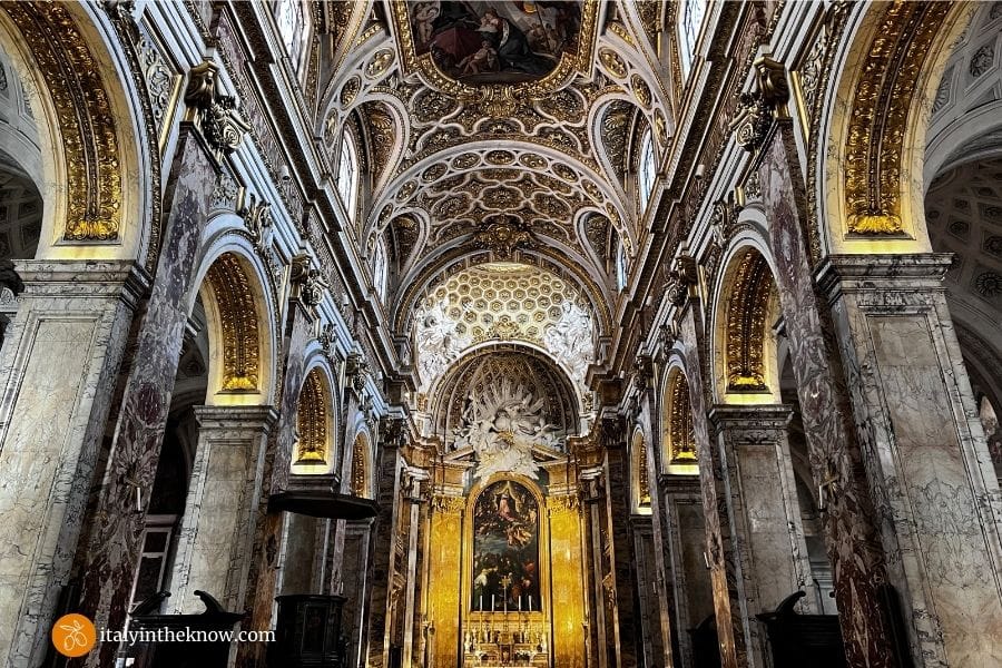 Picture of the interior of the Church of St. Louis of the French