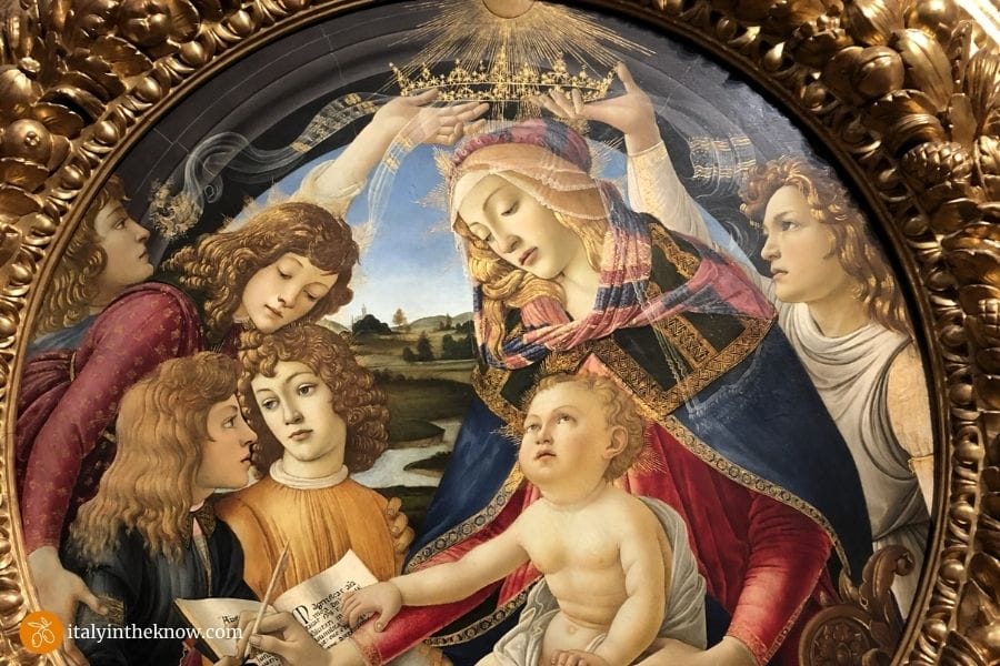 Picture of the painting, Madonna of the Magnificat, by Botticelli