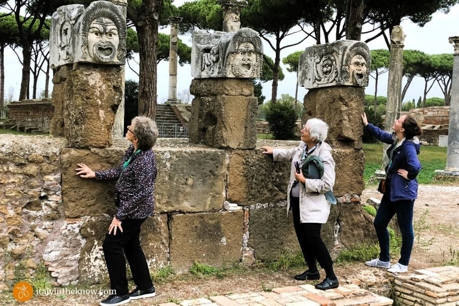 Marble theater masks