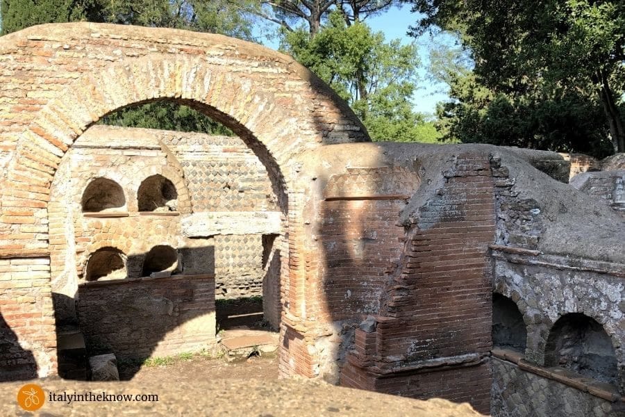 Columbarium with semi circular burial niches