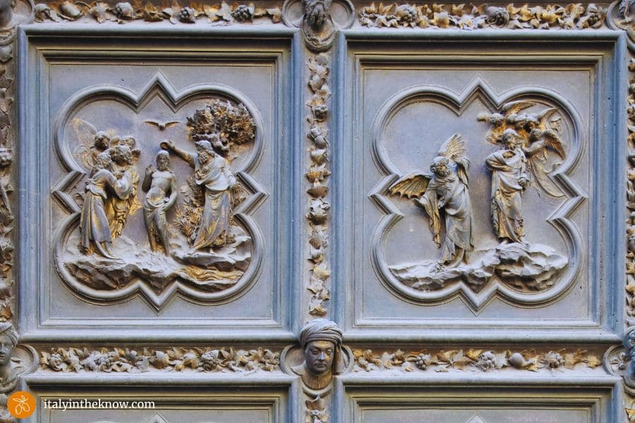 Two door panels by Ghiberti rom the Baptistery