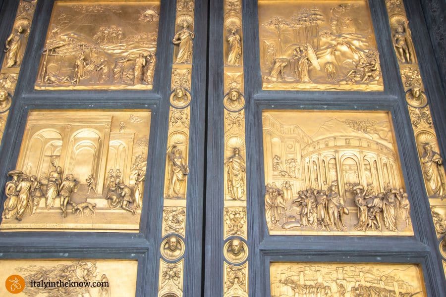 Section of the Door of Paradise from the Bapistery at the Florence Duomo Complex
