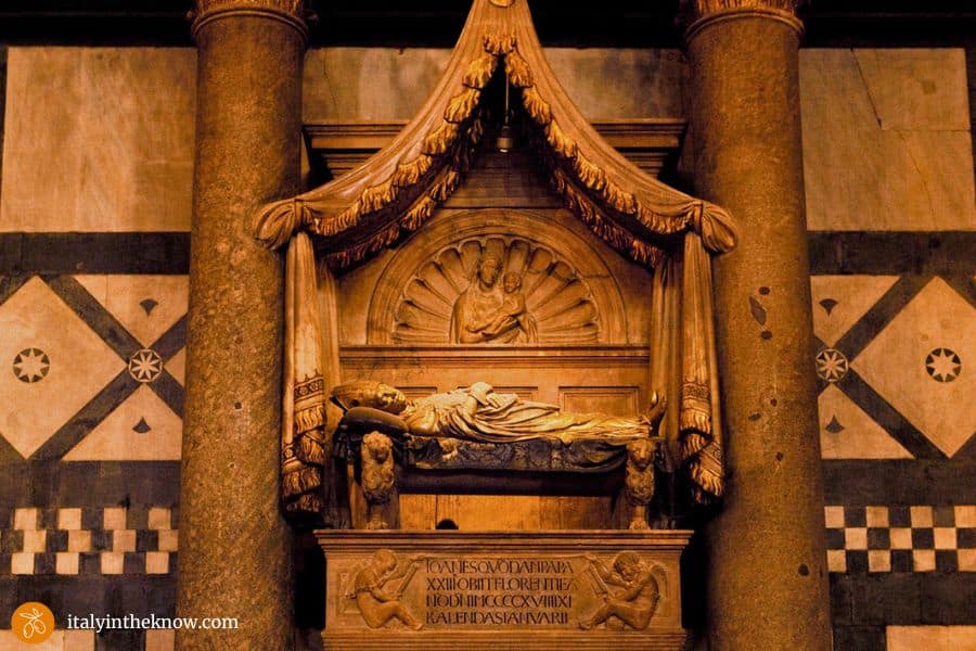 Tomb of Baldassarre Cossa, the antipope John XXIII, at the Baptistery