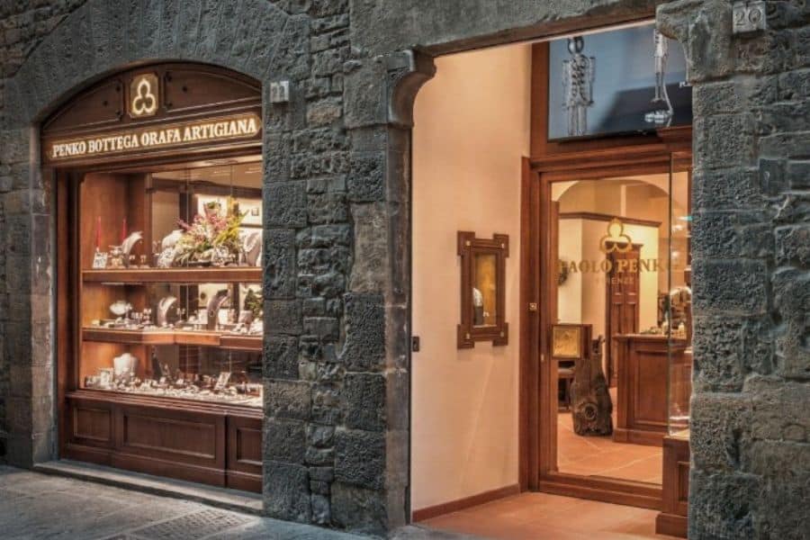 Exterior view of jewelry store