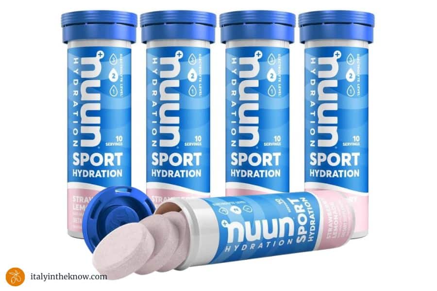 5 cylinders on Nuun electrolyte tablets